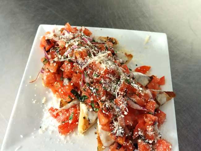 Deliciously prepared bruschetta found at Cheers Grille & Bar in Concord NH.