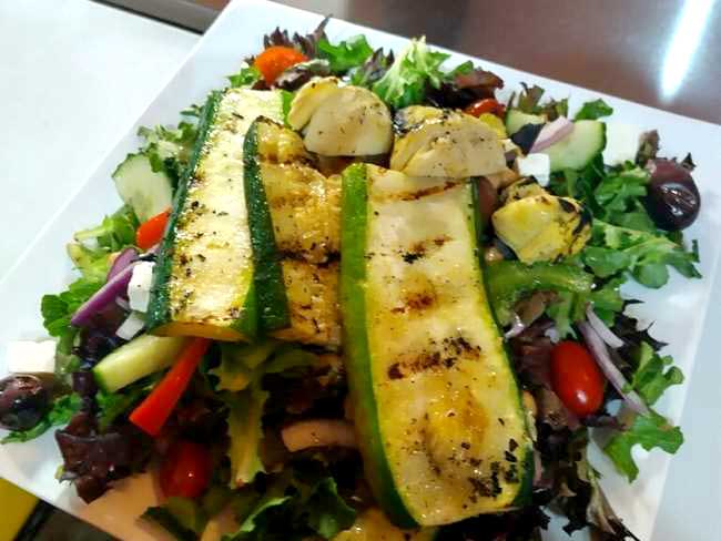 Mediterranean salad served at Cheers Grille & Bar in Concord NH.