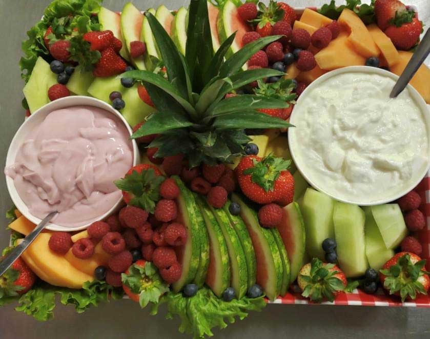 Beautifully prepared fruit platter perfect for your private party at Cheers Grille & Bar in Concord NH.