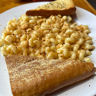 Mac n Cheese from Cheers Bar & Grill, the best eats in Concord New Hampshire.